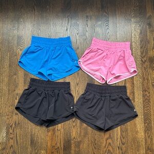 Lot of 4 Athleta Girl Shorts Size M (8-10)